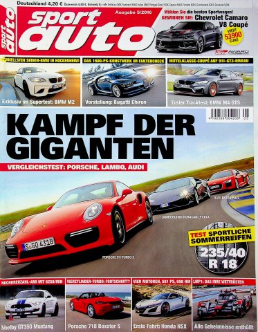 Deckblatt Sport Auto (05/2016)